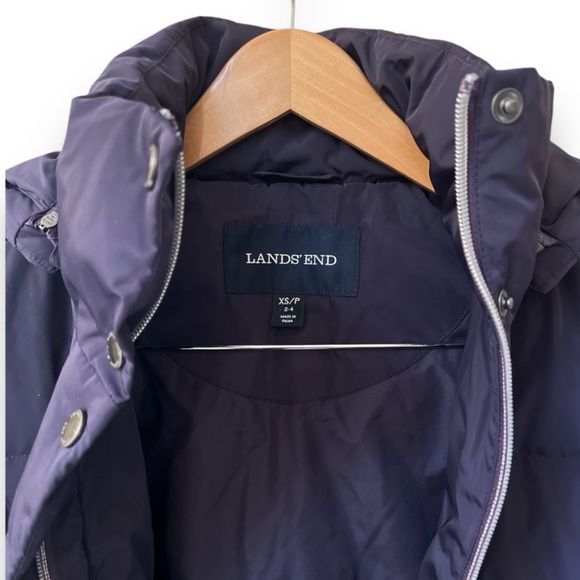 Lands’ End Classic Won’t Let You Down Puffer | XS/P (2-4) | Evening Grape | $65 - Picture 3 of 8